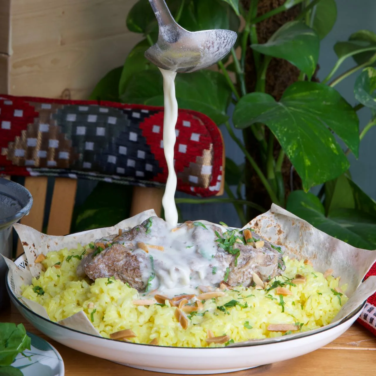 Mansaf at the restaurant